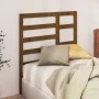 Cabecero de cama madera maciza de pino marrón miel 96x4x104 cm de vidaXL, Cabeceros y pies de cama - Ref: Foro24-818123, Prec...
