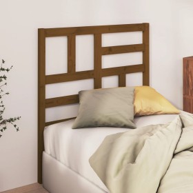 Honey brown solid pine wood bed headboard 96x4x104 cm by vidaXL, Headboards and footboards - Ref: Foro24-818173, Price: 32,85...