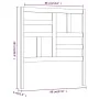 Bettkopfteil aus massivem Kiefernholz in Honigbraun, 96 x 4 x 104 cm von vidaXL, Kopf- und Fußteile - Ref: Foro24-818173, Pre...