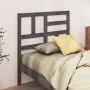 Bettkopfteil aus massivem grauem Kiefernholz, 106 x 4 x 104 cm von vidaXL, Kopf- und Fußteile - Ref: Foro24-818177, Preis: 44...