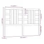 Bettkopfteil aus massivem Kiefernholz in Honigbraun, 156 x 4 x 100 cm von vidaXL, Kopf- und Fußteile - Ref: Foro24-817848, Pr...