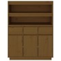 Großes Sideboard aus massivem Kiefernholz honigbraun 89x40x116,5 cm von vidaXL, Sideboards - Ref: Foro24-818218, Preis: 187,2...