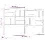 Cabecero de cama madera maciza de pino negro 206x4x104 cm de vidaXL, Cabeceros y pies de cama - Ref: Foro24-818214, Precio: 3...