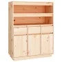 Tall solid pine wood sideboard 89x40x116.5 cm by vidaXL, Sideboards - Ref: Foro24-818215, Price: 176,42 €, Discount: %