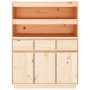 Tall solid pine wood sideboard 89x40x116.5 cm by vidaXL, Sideboards - Ref: Foro24-818215, Price: 179,00 €, Discount: %