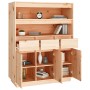 Hohes Sideboard aus massivem Kiefernholz, 89 x 40 x 116,5 cm von vidaXL, Sideboards - Ref: Foro24-818215, Preis: 179,00 €, Ra...