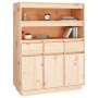 Tall solid pine wood sideboard 89x40x116.5 cm by vidaXL, Sideboards - Ref: Foro24-818215, Price: 179,00 €, Discount: %