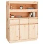 Tall solid pine wood sideboard 89x40x116.5 cm by vidaXL, Sideboards - Ref: Foro24-818215, Price: 176,42 €, Discount: %