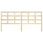 Cabecero de cama madera maciza de pino 205,5x4x100 cm de vidaXL, Cabeceros y pies de cama - Ref: Foro24-817910, Precio: 33,53...