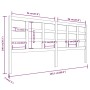 Bettkopfteil aus massivem Kiefernholz, 205,5 x 4 x 100 cm von vidaXL, Kopf- und Fußteile - Ref: Foro24-817910, Preis: 33,84 €...
