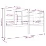 Bettkopfteil aus massivem Kiefernholz, 205,5 x 4 x 100 cm von vidaXL, Kopf- und Fußteile - Ref: Foro24-817910, Preis: 33,53 €...
