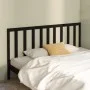 Cabecero de cama madera maciza de pino negro 186x4x100 cm de vidaXL, Cabeceros y pies de cama - Ref: Foro24-817759, Precio: 5...