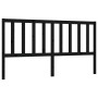 Solid black pine wood bed headboard 186x4x100 cm by vidaXL, Headboards and footboards - Ref: Foro24-817759, Price: 52,91 €, D...