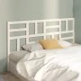 Bettkopfteil aus massivem weißem Kiefernholz, 206 x 4 x 104 cm von vidaXL, Kopf- und Fußteile - Ref: Foro24-818211, Preis: 45...