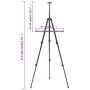 Black metal adjustable display easel by vidaXL, Office easels - Ref: Foro24-93492, Price: 17,44 €, Discount: %