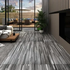 Self-adhesive gray striped PVC floor tiles 2.51 m² 2 mm by vidaXL, Floors and carpets - Ref: Foro24-342881, Price: 43,40 €, D...
