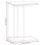 Weißer Beistelltisch aus Sperrholz, 40 x 30 x 59 cm von vidaXL, Couchtisch - Ref: Foro24-343094, Preis: 31,46 €, Rabatt: %
