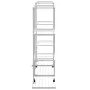 White iron flower stand with wheels 94.5x24.5x91.5 cm by vidaXL, Pot stands - Ref: Foro24-343122, Price: 59,93 €, Discount: %