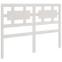 Solid white pine wood bed headboard 205.5x4x100 cm by vidaXL, Headboards and footboards - Ref: Foro24-818061, Price: 40,68 €,...