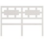 Solid white pine wood bed headboard 205.5x4x100 cm by vidaXL, Headboards and footboards - Ref: Foro24-818061, Price: 40,68 €,...