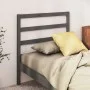 Cabecero de cama madera maciza de pino gris 81x4x100 cm de vidaXL, Cabeceros y pies de cama - Ref: Foro24-817617, Precio: 31,...