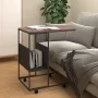 Side table with black plywood wheels 55x36x63.5 cm by vidaXL, Coffee table - Ref: Foro24-343108, Price: 40,58 €, Discount: %