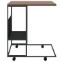 Side table with black plywood wheels 55x36x63.5 cm by vidaXL, Coffee table - Ref: Foro24-343108, Price: 40,58 €, Discount: %