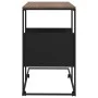 Beistelltisch mit schwarzen Sperrholzrädern 55x36x63,5 cm von vidaXL, Couchtisch - Ref: Foro24-343108, Preis: 40,58 €, Rabatt: %