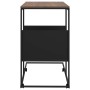 Beistelltisch mit schwarzen Sperrholzrädern 55x36x63,5 cm von vidaXL, Couchtisch - Ref: Foro24-343108, Preis: 41,33 €, Rabatt: %