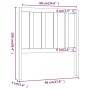 Bettkopfteil aus massivem Kiefernholz, 96 x 4 x 100 cm von vidaXL, Kopf- und Fußteile - Ref: Foro24-817720, Preis: 23,95 €, R...