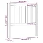 Bettkopfteil aus massivem Kiefernholz, 96 x 4 x 100 cm von vidaXL, Kopf- und Fußteile - Ref: Foro24-817720, Preis: 23,69 €, R...