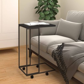 Armario auxiliar con ruedas contrachapado negro 40x30x63,5 cm de vidaXL, Mesas de centro - Ref: Foro24-343097, Precio: 35,31 ...