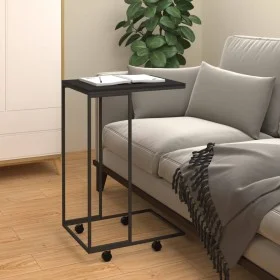 Hilfsschrank mit Rollen aus schwarzem Sperrholz, 40 x 30 x 63,5 cm von vidaXL, Couchtisch - Ref: Foro24-343097, Preis: 34,71 ...