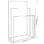 Black iron standing towel rack 48x24x79 cm by vidaXL, Towel racks - Ref: Foro24-343090, Price: 46,59 €, Discount: %