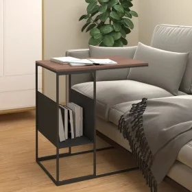 Mesa auxiliar de madera contrachapada negro 55x36x59,5 cm de vidaXL, Mesas de centro - Ref: Foro24-343104, Precio: 35,32 €, D...