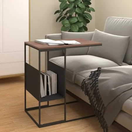 Black plywood side table 55x36x59.5 cm by vidaXL, Coffee table - Ref: Foro24-343104, Price: 35,05 €, Discount: %