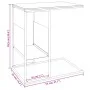 Mesa auxiliar de madera contrachapada blanca 55x36x59,5 cm de vidaXL, Mesas de centro - Ref: Foro24-343106, Precio: 35,05 €, ...