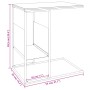 Weißer Beistelltisch aus Sperrholz, 55 x 36 x 59,5 cm von vidaXL, Couchtisch - Ref: Foro24-343106, Preis: 35,66 €, Rabatt: %