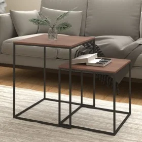 2-piece plywood and metal coffee table set by vidaXL, Coffee table - Ref: Foro24-343112, Price: 55,67 €, Discount: %