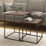 2-piece plywood and metal coffee table set by vidaXL, Coffee table - Ref: Foro24-343112, Price: 55,67 €, Discount: %