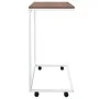 Mesa auxiliar con ruedas de contrachapado blanco 55x35x70 cm de vidaXL, Mesas de centro - Ref: Foro24-343102, Precio: 34,85 €...