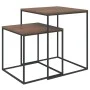 2-teiliges Couchtisch-Set aus Sperrholz und Metall von vidaXL, Couchtisch - Ref: Foro24-343112, Preis: 55,67 €, Rabatt: %