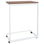 Beistelltisch mit Rollen aus weißem Sperrholz 55x35x70 cm von vidaXL, Couchtisch - Ref: Foro24-343102, Preis: 35,43 €, Rabatt: %