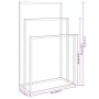 Free-standing white iron towel rack 48x24x79 cm by vidaXL, Towel racks - Ref: Foro24-343091, Price: 51,85 €, Discount: %