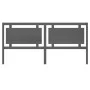 Solid gray pine wood bed headboard 205.5x4x100 cm by vidaXL, Headboards and footboards - Ref: Foro24-817962, Price: 67,12 €, ...