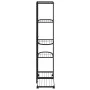 Flower stand 5 heights and wheels black iron 44x23x100cm by vidaXL, Pot stands - Ref: Foro24-343117, Price: 41,15 €, Discount: %