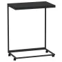 Schwarzer Beistelltisch aus Sperrholz mit Rollen 55x35x70 cm von vidaXL, Couchtisch - Ref: Foro24-343101, Preis: 39,85 €, Rab...