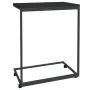 Schwarzer Beistelltisch aus Sperrholz mit Rollen 55x35x70 cm von vidaXL, Couchtisch - Ref: Foro24-343101, Preis: 39,85 €, Rab...
