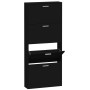 Black plywood shoe cabinet 59x17x150 cm by vidaXL, Shoe racks and shoe organizers - Ref: Foro24-342520, Price: 102,58 €, Disc...