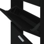 Black plywood shoe cabinet 59x17x150 cm by vidaXL, Shoe racks and shoe organizers - Ref: Foro24-342520, Price: 102,58 €, Disc...